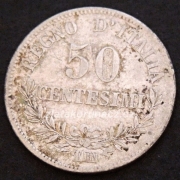 Itálie - 50 centesimi 1863 T