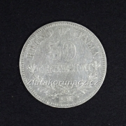 Itálie - 50 centesimi 1866 M/BN
