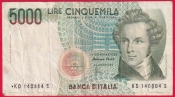 Itálie - 5000 lire 1985