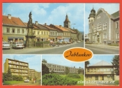 Jablunkov - náměstí, radnice, sanatorium, KD, nová výstavba