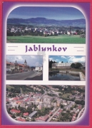 Jablunkov - sanatorium, náměstí, letecký pohled