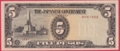 Japonsko (Filipíny) - 5 Pesos 1943