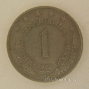 Jugoslávie - 1 dinar 1977