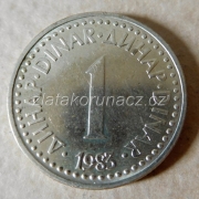 Jugoslávie - 1 dinar 1983