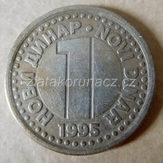 Jugoslávie - 1 novi dinar 1995