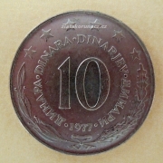 Jugoslávie - 10 dinar 1977