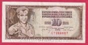 Jugoslávie - 10 Dinara 1968