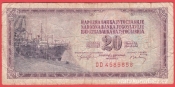 Jugoslávie - 20 Dinara 1974