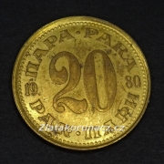 Jugoslávie - 20 para 1980