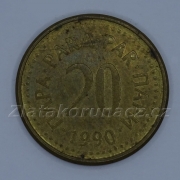 Jugoslávie - 20 para 1990