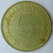 Jugoslávie - 5 dinar 1985