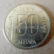 Jugoslávie - 50 dinar 1988 - malý typ