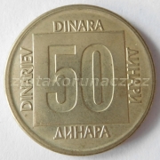 Jugoslávie - 50 dinar 1988 jiný znak