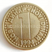 Jugoslávie - novi dinar 1994