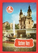 Karlovy Vary - Vřídlo, pohlednice se znakem