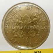 Keňa - 10 cents 1974