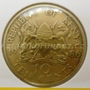 Keňa - 10 cents 1986