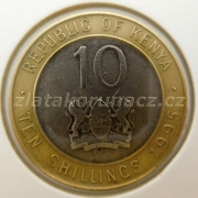 Keňa - 10 shillings 1995