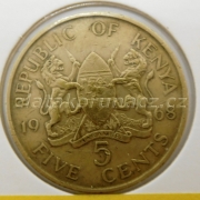 Keňa - 5 cents 1968