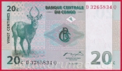 Kongo - 20 centimes 1997