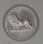 Kongo - 25 centimes 2002  - tchoř