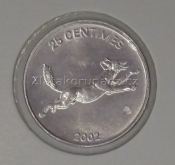 Kongo - 25 centimes 2002 - pes
