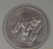 Kongo - 50 centimes 2002 - gorila
