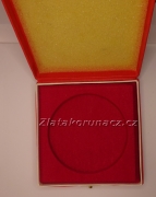 Krabička na medaili - červená ø 52 mm