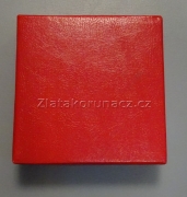 Krabička na medaili - červená ø 60 mm