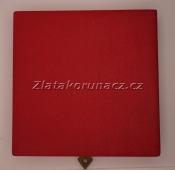 Krabička na medaili - červená ø 62 mm