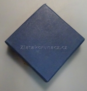 Krabička na medaili - modrá ø 70 mm - zapínání