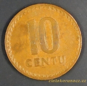 Litva - 10 centu 1991