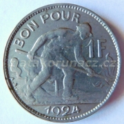 Luxembursko - 1 frank 1924
