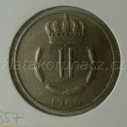 Luxembursko - 1 frank 1966