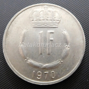 Luxembursko - 1 frank 1970