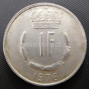 Luxembursko - 1 frank 1976