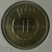 Luxembursko - 1 frank 1982