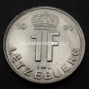 Luxembursko - 1 frank 1990