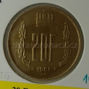 Luxembursko - 20 frank 1981