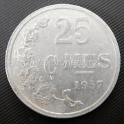 Luxembursko - 25 centimes 1957
