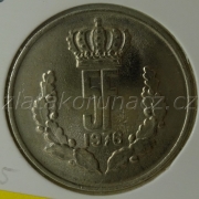Luxembursko - 5 frank 1976