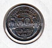Francie - 50 centimes 1947