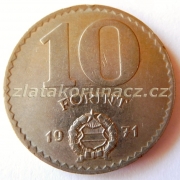 Maďarsko - 10 forint 1971