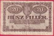 Maďarsko- 20 Filler 1920