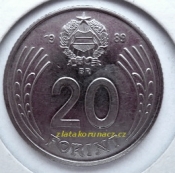 Maďarsko - 20 Forint 1989 BP