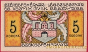 Maďarsko - Székesfehérvár - 5 korun