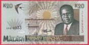 Malawi - 20 Kwacha 1995