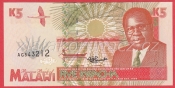 Malawi - 5 Kwacha 1989/1995