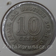 Malaya & Brit. Borneo - 10 cents 1956