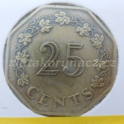 Malta - 25 cents  1975